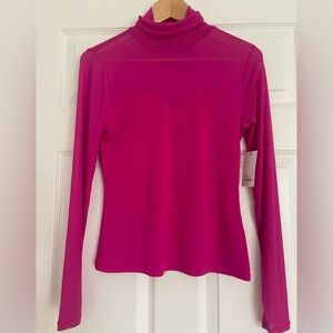 NWT INTEMPO Mesh Turtle Neck-Sz S-New